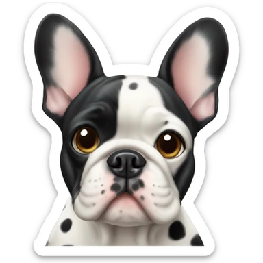 French bulldog with spots sticker