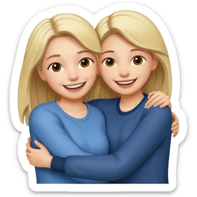 Two girls that are besties  sticker