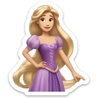 disney princess rapunzel sticker