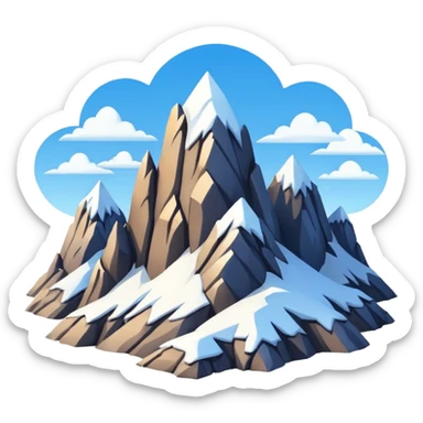 mountains sticker