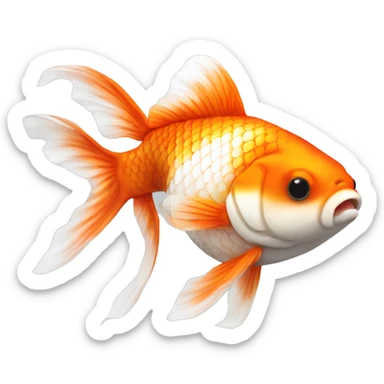 Koi colored goldfish  sticker