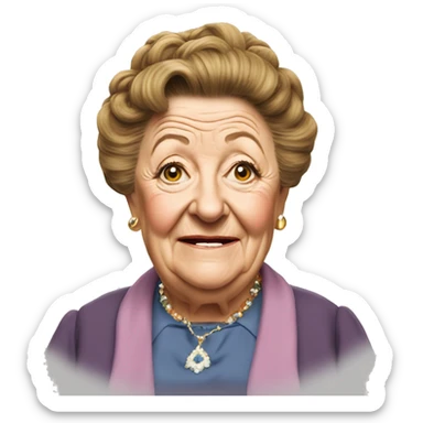 Hilda Ogden coronation street sticker