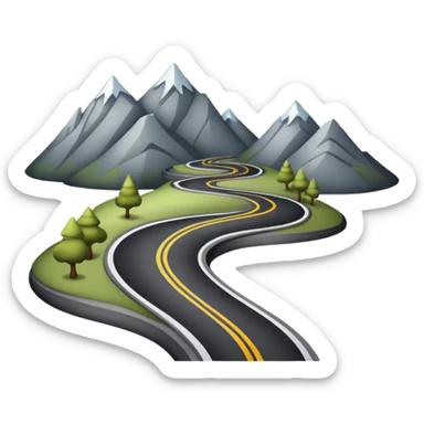 mach mir eine straße in denn bergen sticker