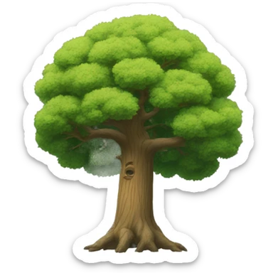 studio ghibli oak tree sticker