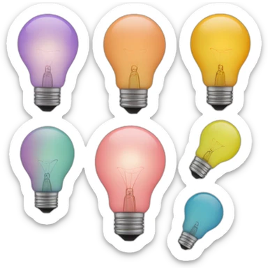 create me a lightbulb icon jus the outline in this color code 0a8292 only that color sticker