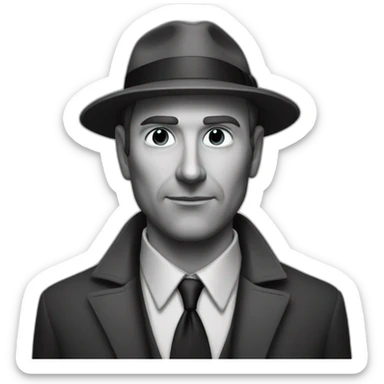 Eric zemour noir  sticker