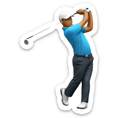 Golf swing sticker