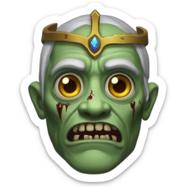 Zombie priest from world of warcraft sticker