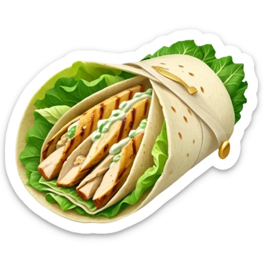Caesar salad wrap  sticker