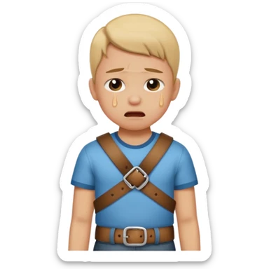 Make it look like a parent is wopping their child  sticker