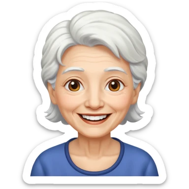 old lady retire sticker