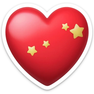 Un corazon con estrellas pero no tantas sticker