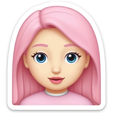 Soft pembe tarzında pembe pastel renginde ifadeler sticker