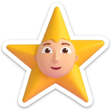 david star emoji sticker