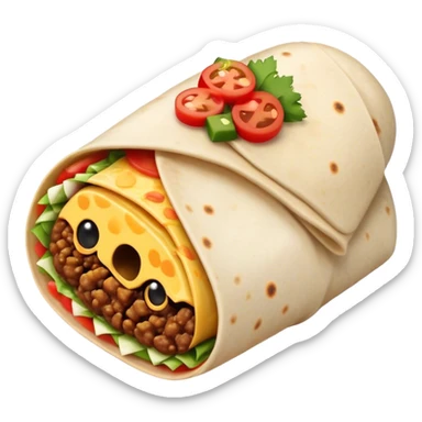 Burrito sticker