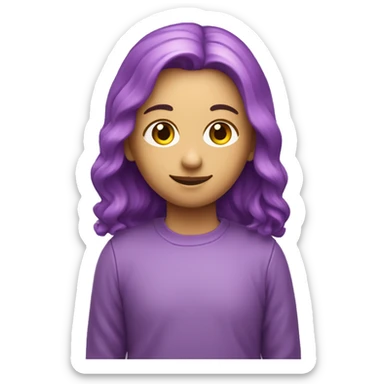 Planeta de color morado pastel  sticker
