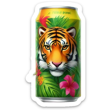 Tropical tiger Energy Drink  sticker