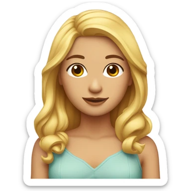 Dos amigas una morena y otra rubua sticker
