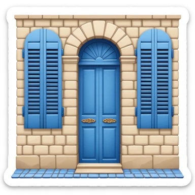 blue and beige france aesthetic sticker