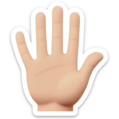 hand with 6 fingers sticker