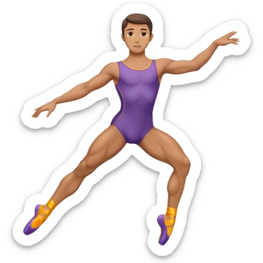 male.ballet dancer sticker