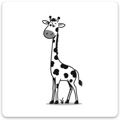 Giraffe sticker