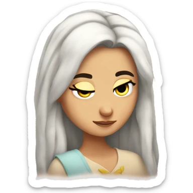 Sleepy noelle sticker