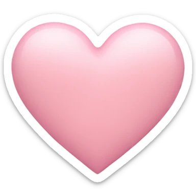 pastel pink heart sticker