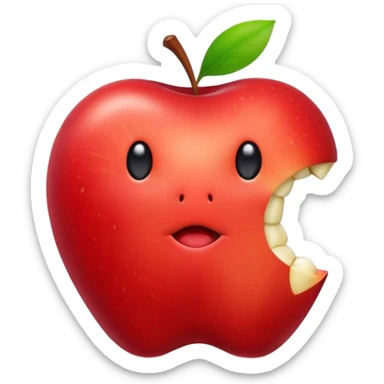 Apple with tá-Rex  sticker
