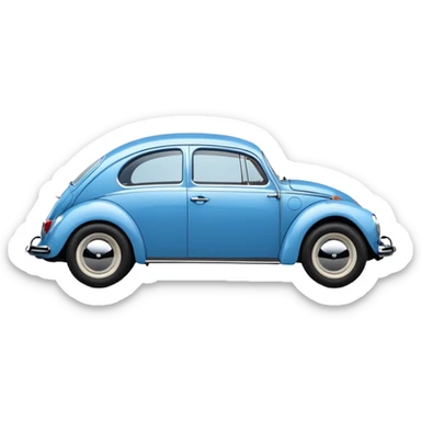 volkswagen coccinelle side vuew  sticker