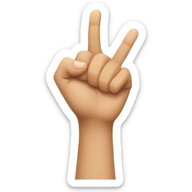 A girl pointing sticker