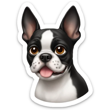 Boston terrier a dog sticker