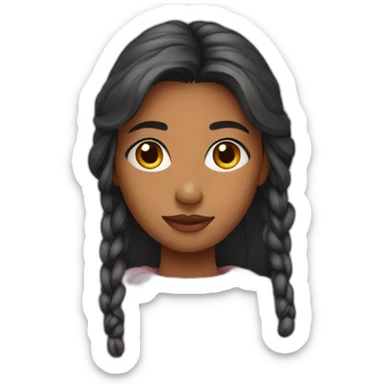 indian girl wearing sweater sticker