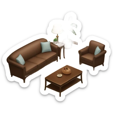 Furniture set sticker