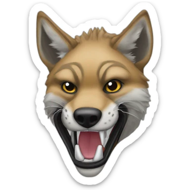 Jackal football sticker