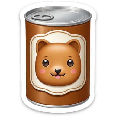 Freshpet, wet, pate, on a plate , shape of a can, moist, soft sticker