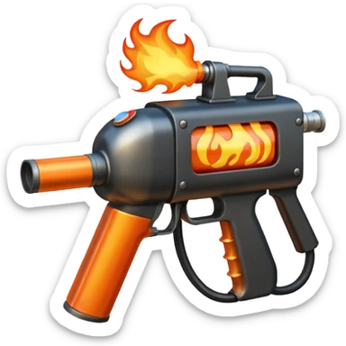 flame thrower sticker