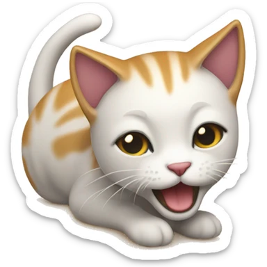 gato en la playa sticker