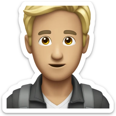 una persona confundida con las manos ar sticker