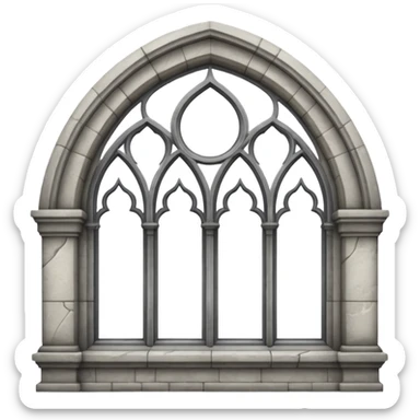 gothic arched window sticker