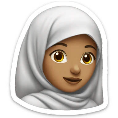 A muslim girl sticker