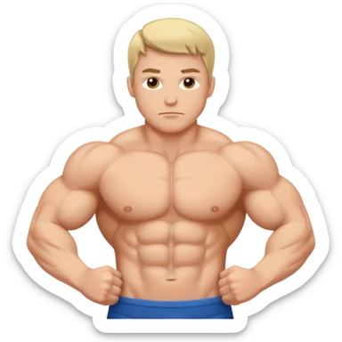 Strong muscle sticker