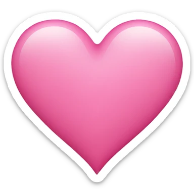 Pink heart sticker