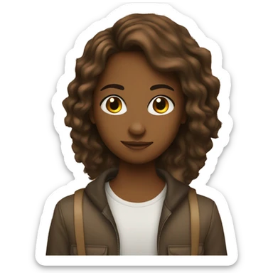 Brown girl dating white boy sticker