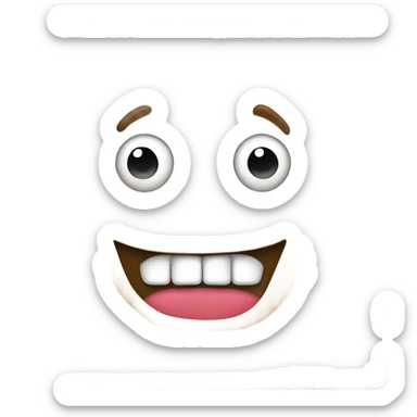 A rectangle eating a rectangle sticker