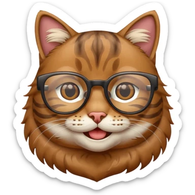 teacher emoji but it's a tabby cat sticker