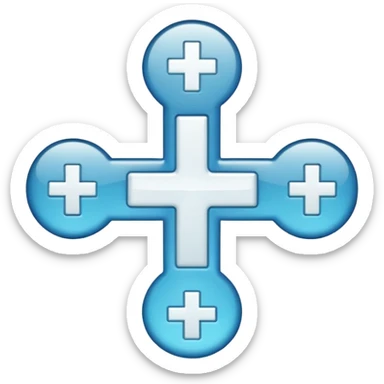 pharmacy cross sticker