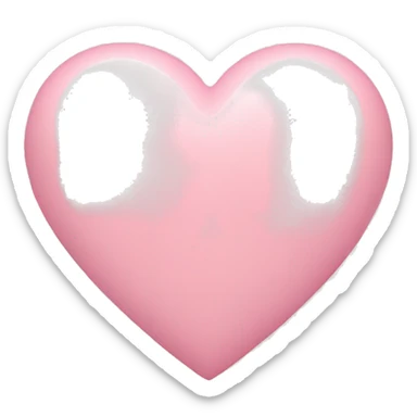 Pastel pink heart sticker