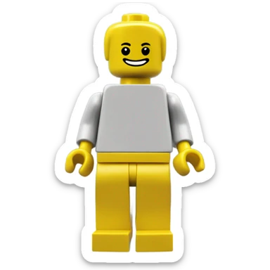 A LEGO mini fig sticker