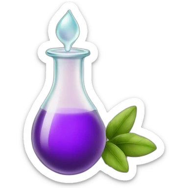 essential oils drop sticker